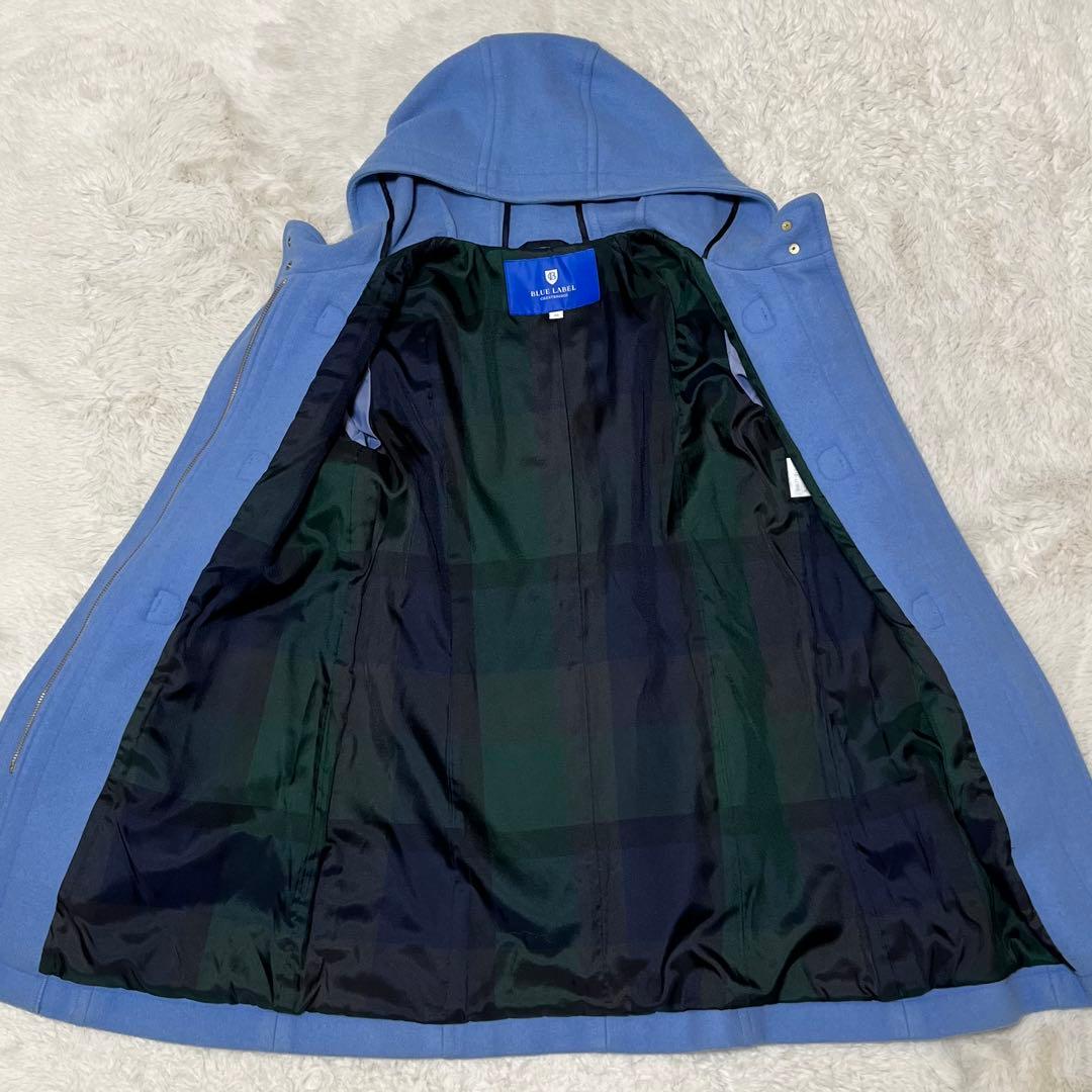 希少　ブルーレーベルクレストブリッジ　ダッフルコート　ロング　水色　38 M