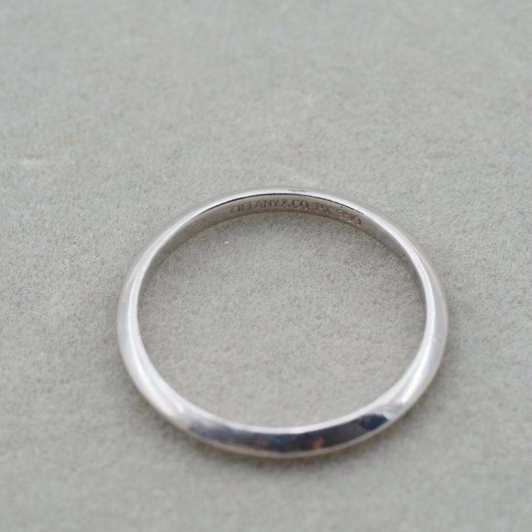 ティファニー ナイフエッジ ウェディング リング 16号 Pt950