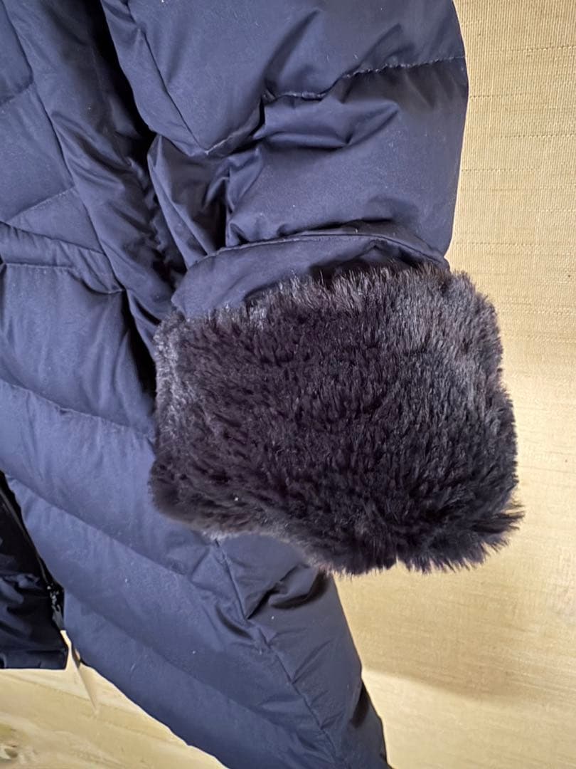 新品未使用 フィラゴルフ ダウンコート ロゴ刺繍 フード ダブルジップ LL