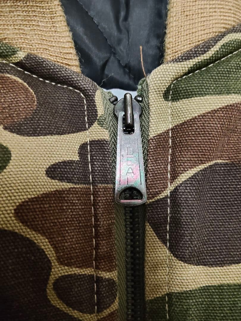 カーハート カモフラージュ ベスト ヴィンテージ USA 80s