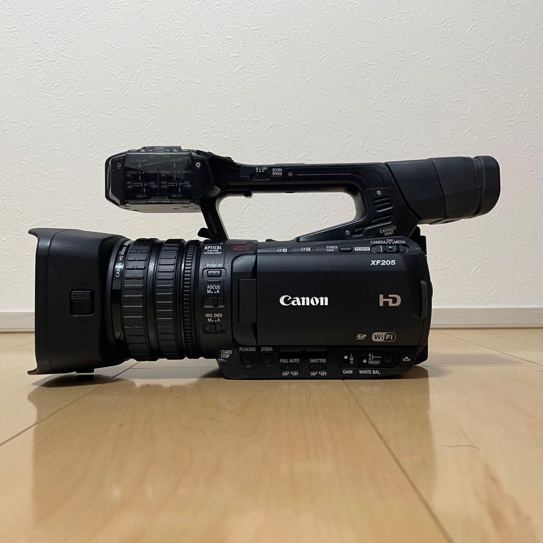 レンズ交換済！Canon キヤノン XF205 業務用フルHDビデオカメラ②