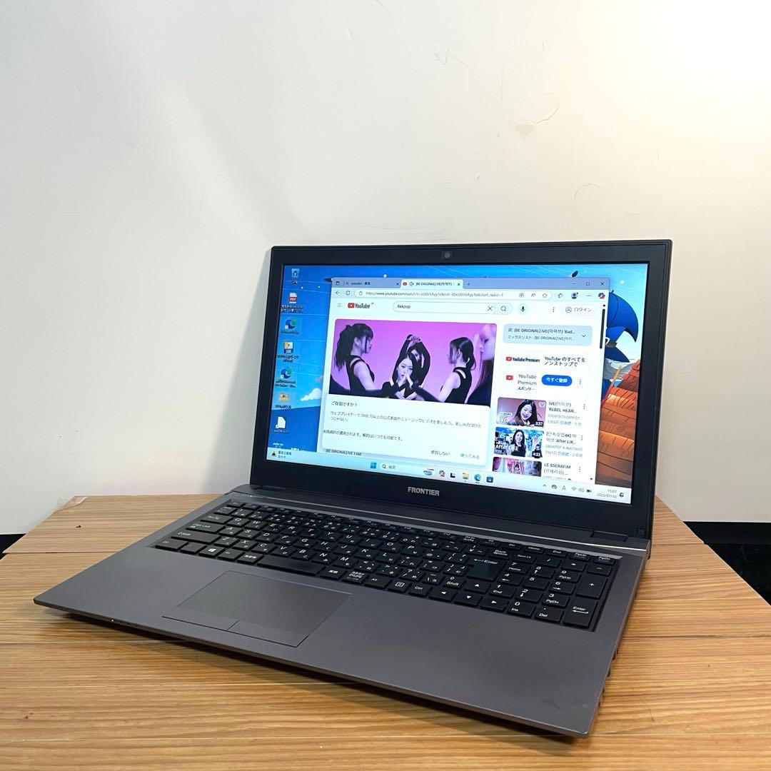 8世代 SSDシルバーノートパソコンWindows11オフィスDVDカメラ