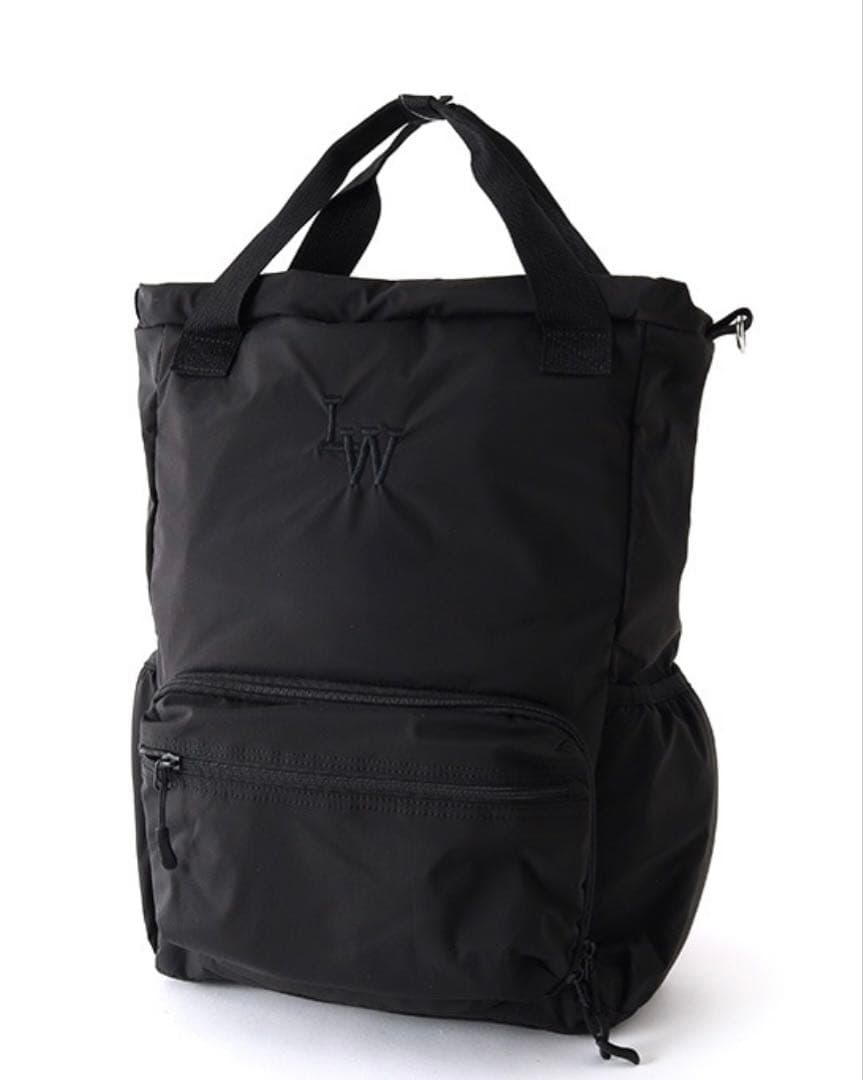 リトルウィークエンドブラックナイロンリュック