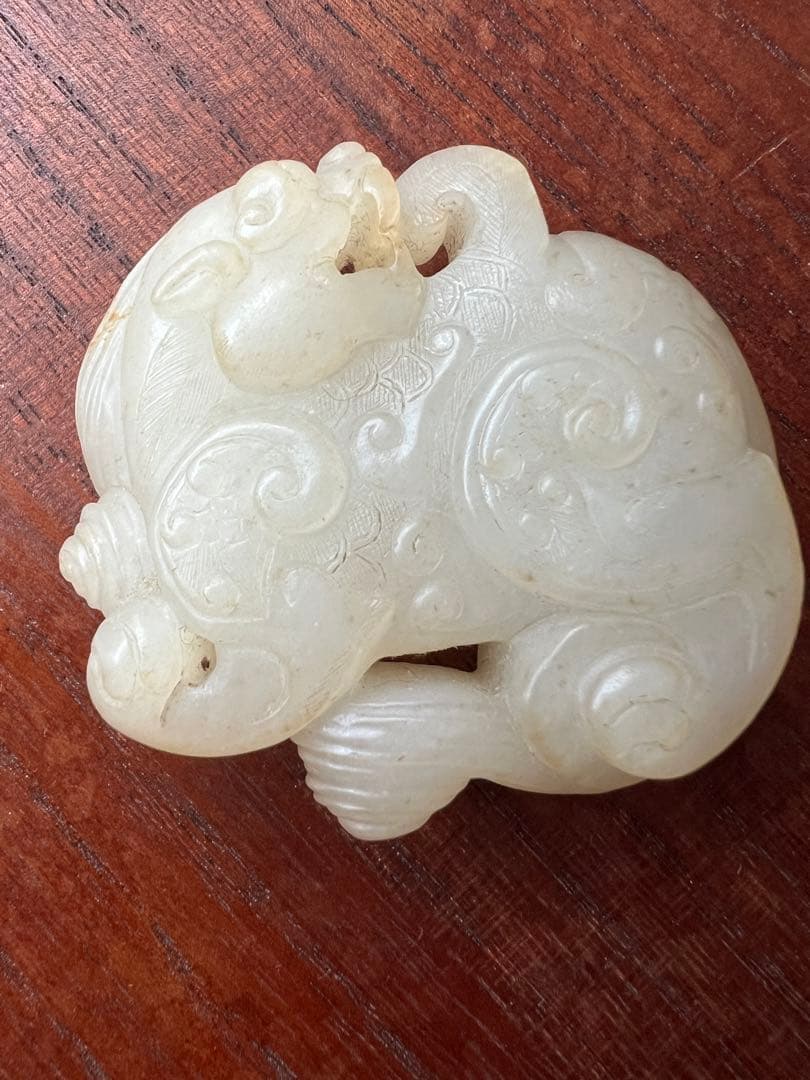 天然石 玉 彫刻 置物 古美術