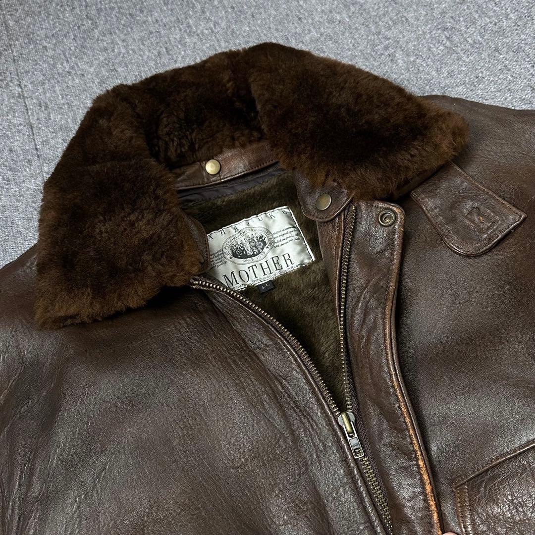 90s G-1 羊革 レザージャケット フライトジャケット g1 本革 ブルゾン