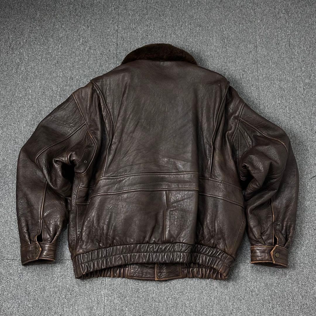 90s G-1 羊革 レザージャケット フライトジャケット g1 本革 ブルゾン