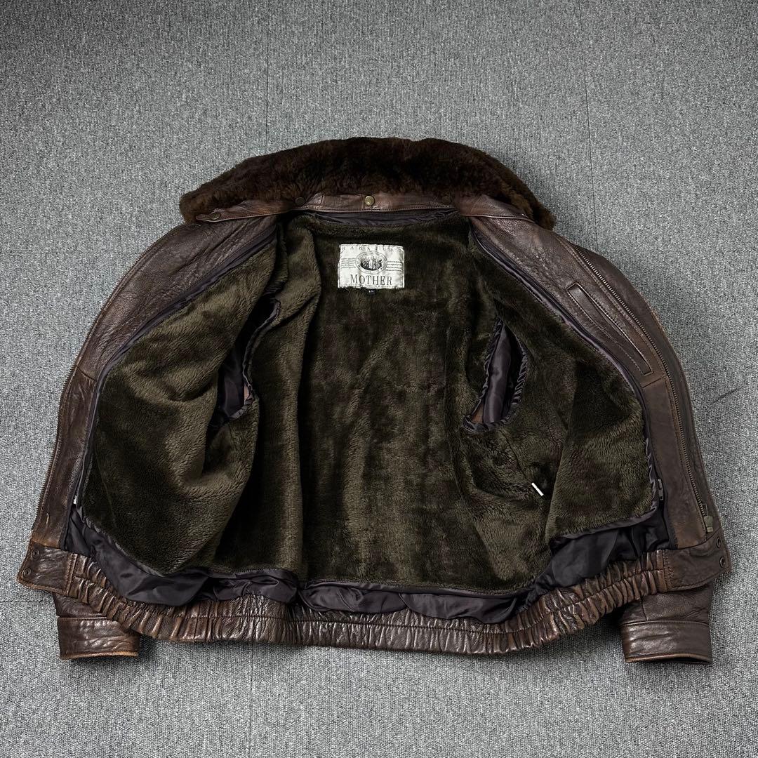 90s G-1 羊革 レザージャケット フライトジャケット g1 本革 ブルゾン