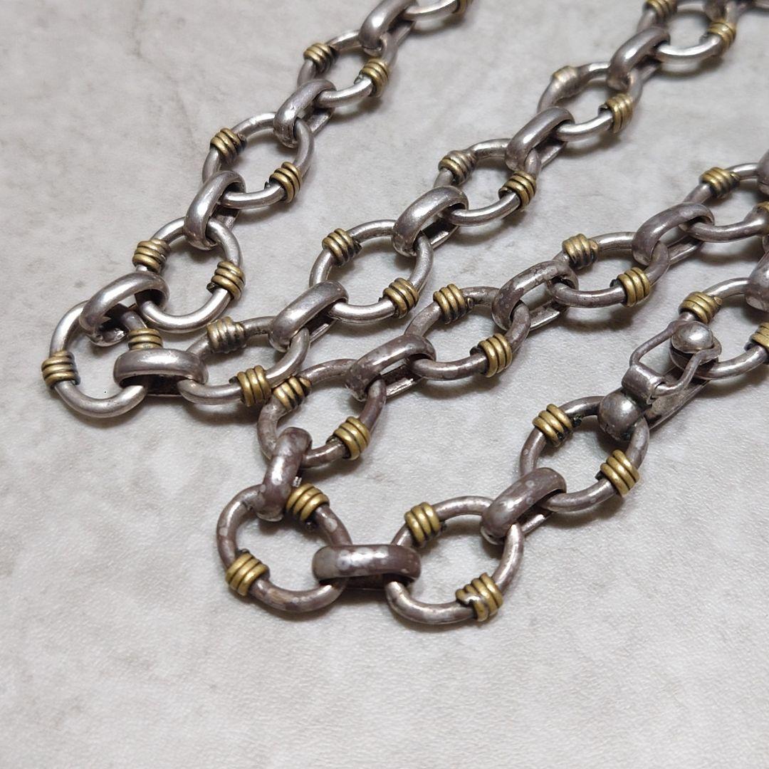 Y*s様 MEXICAN JEWELRY オーバルリンクネックレス ゴールドコイ