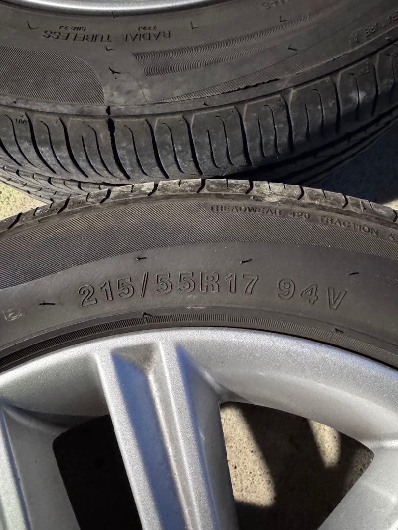 210系クラウン純正ホイール17インチ HARMONIC タイヤ・ホイールセット