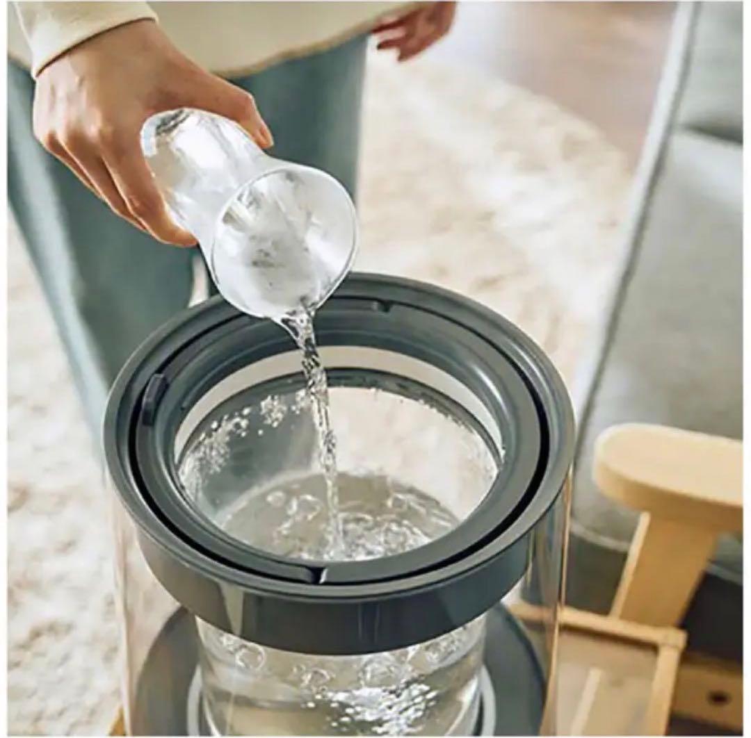 【新品未開封】QUADS ガラススチーム加湿器 GLASS