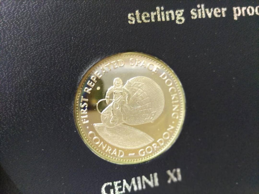 Gemini 11＆12　シルバーメダル（2枚）1966年　アポロ以前の宇宙計画