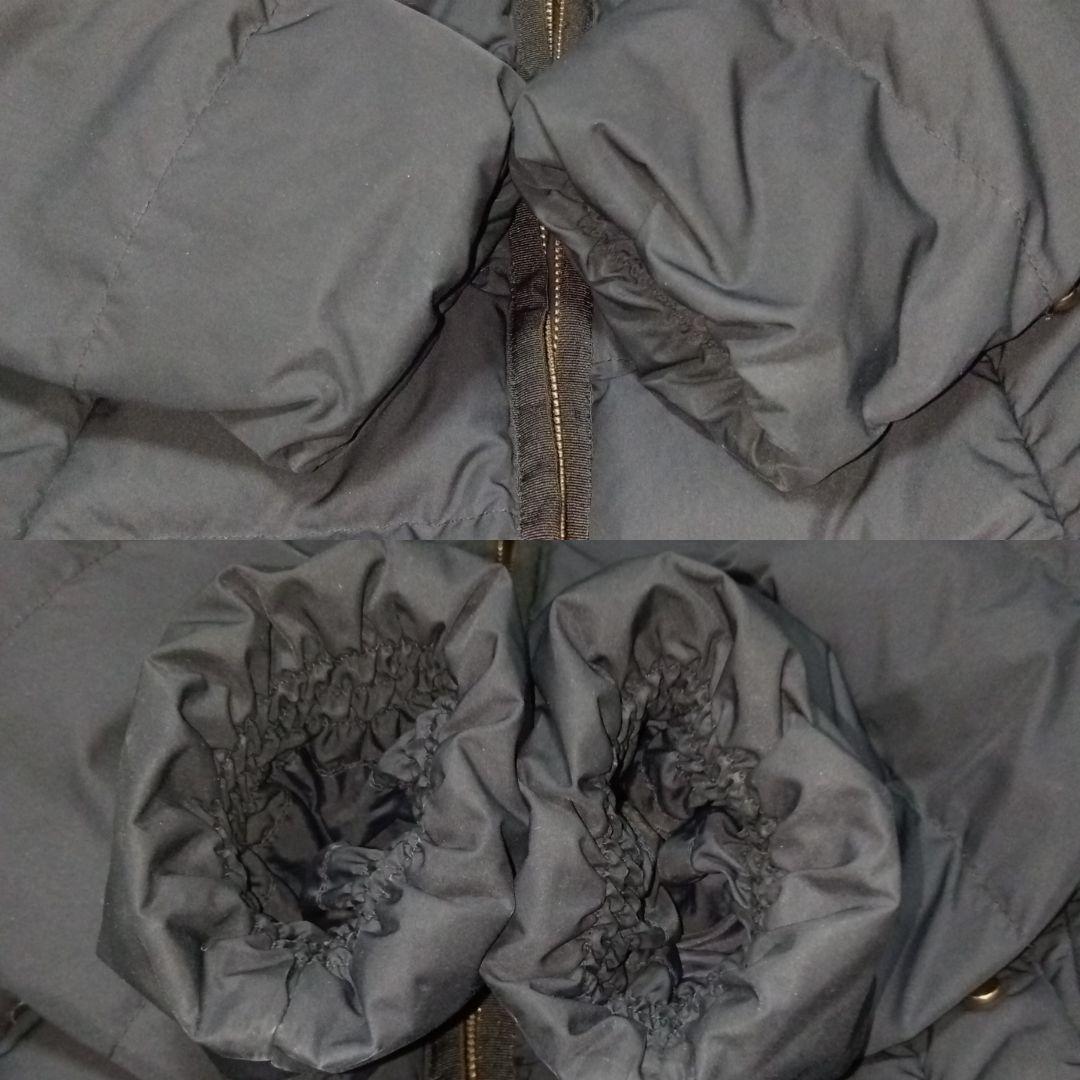 グリーンレーベルリラクシング　ダウンコート ネイビー フォックスファー M