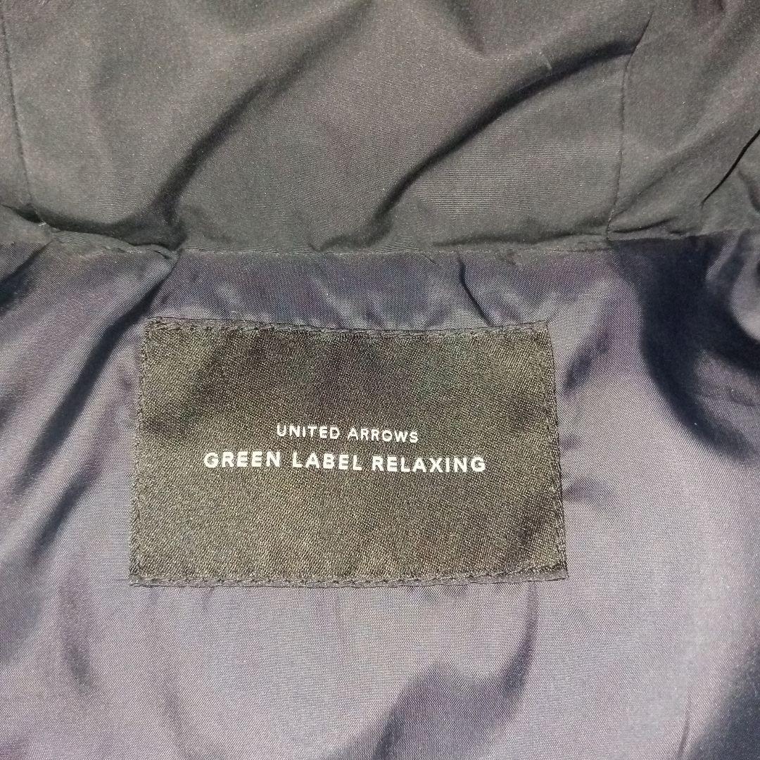 グリーンレーベルリラクシング　ダウンコート ネイビー フォックスファー M