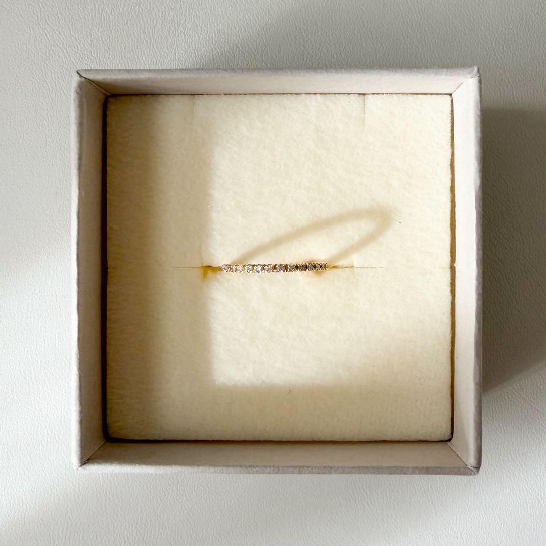 【STAR JEWELRY】k18　2号　ハーフエタニティ