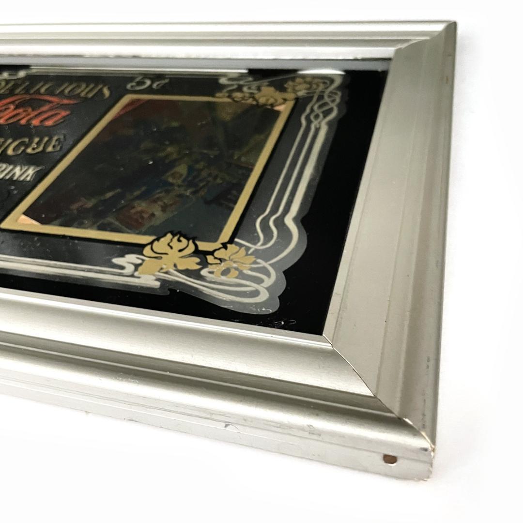 当時物！コカ コーラ ヴィンテージのパブミラー