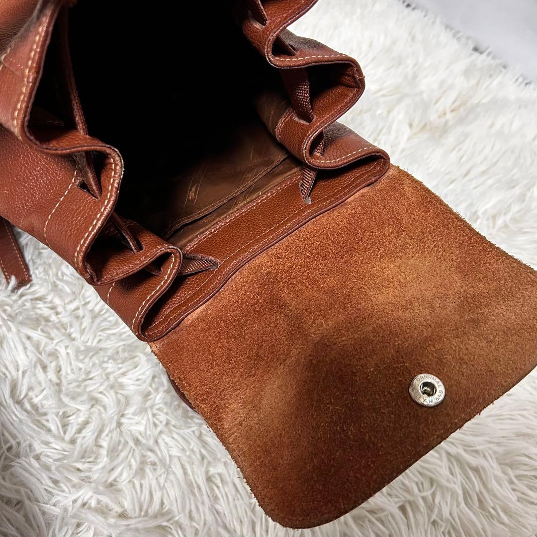 LONGCHANP オールレザー　リュック　デイパック　フローネ　ブラウン