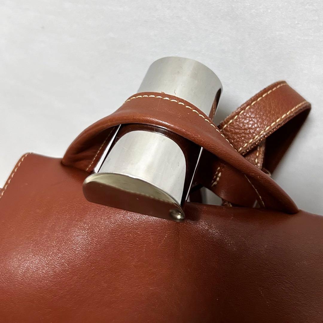 LONGCHANP オールレザー　リュック　デイパック　フローネ　ブラウン