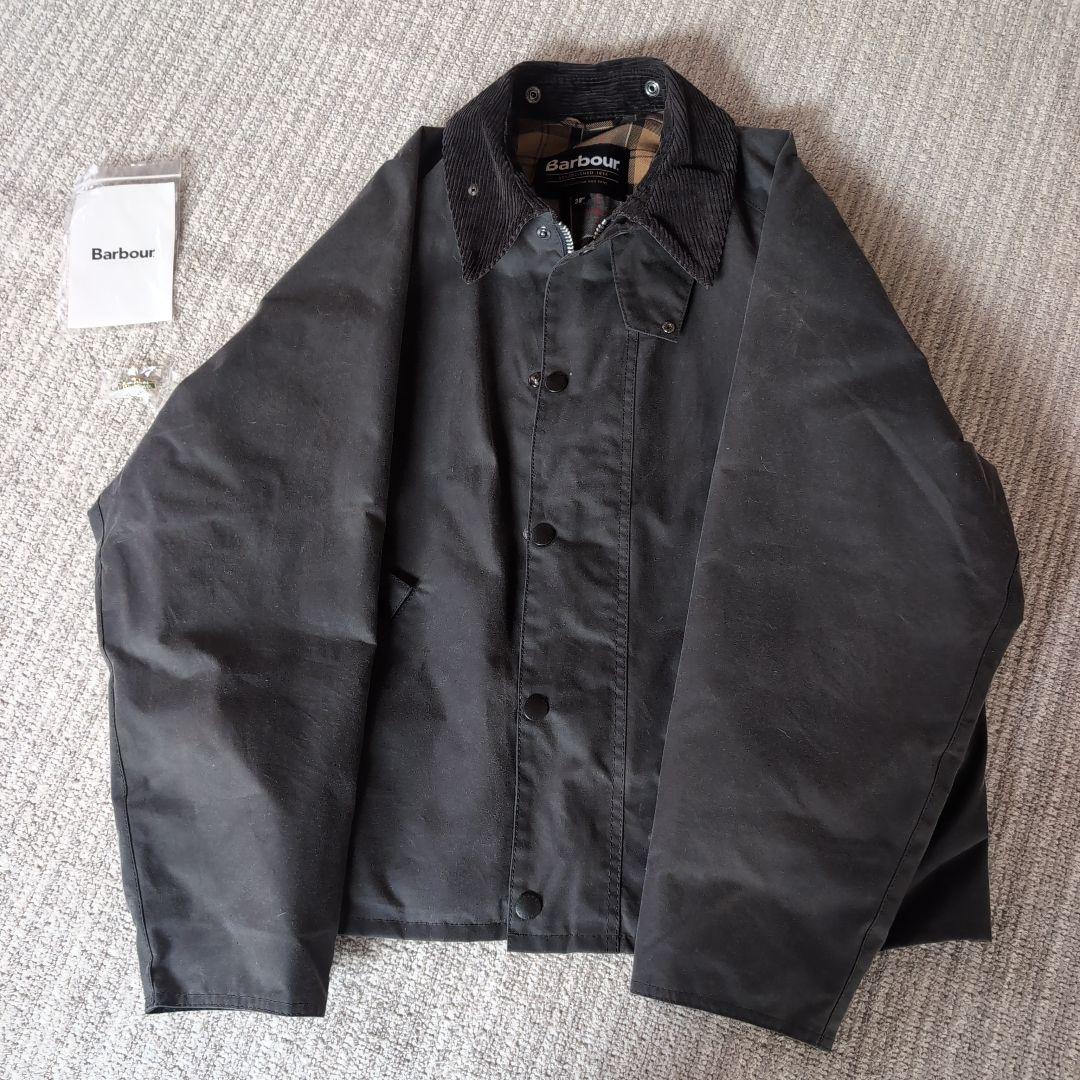 Barbour Transport Waxグレー 38