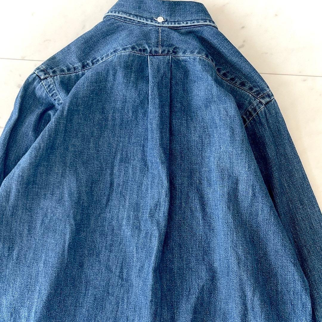 美品 MUSE ドゥーズィエムクラス コットン デニムシャツ ボタンダウン