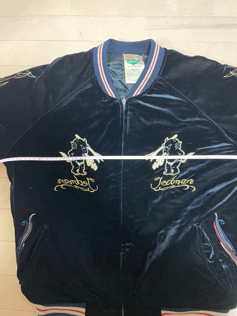 Tedman ベルベットスカジャン 1991年製レッドホットデビル　ヴィンテージ