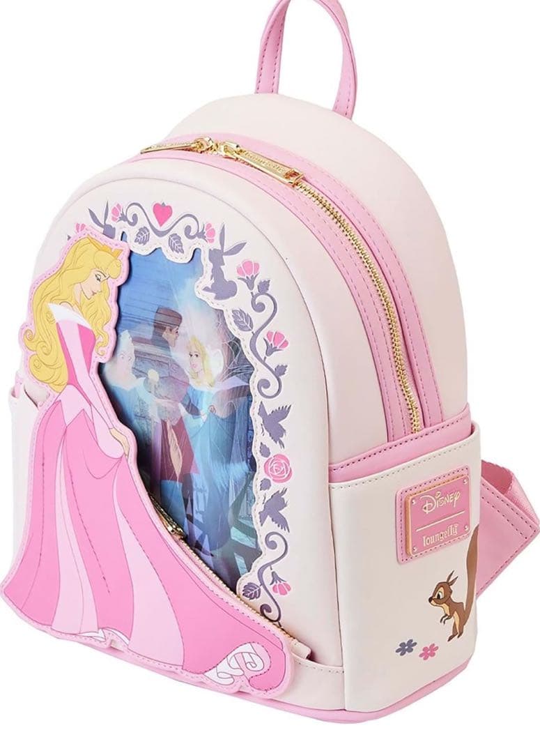 Loungefly ピンクオーロラ姫 リュックサックバックパック 眠れる森の美女
