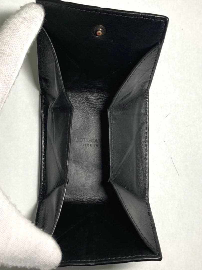 ボッテガヴェネタ　イントレチャート　レザー　ケース　RFID ブラック
