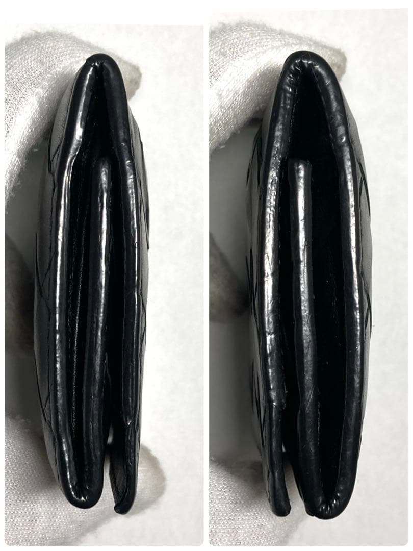 ボッテガヴェネタ　イントレチャート　レザー　ケース　RFID ブラック