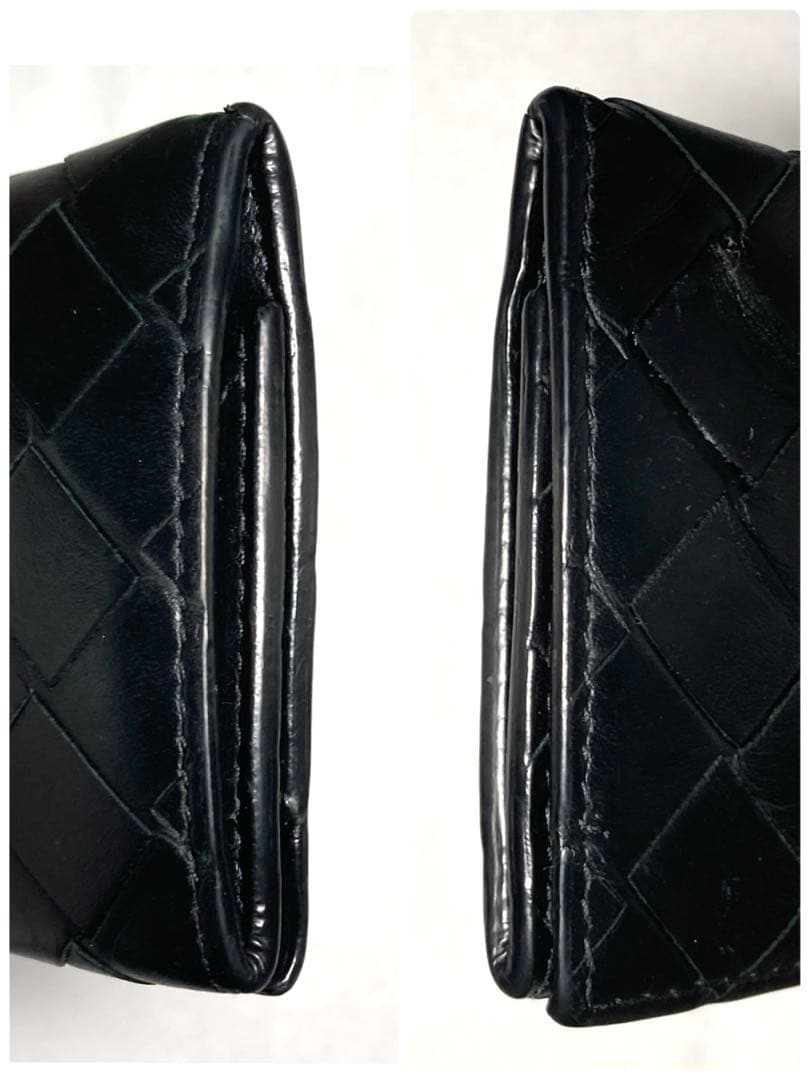 ボッテガヴェネタ　イントレチャート　レザー　ケース　RFID ブラック