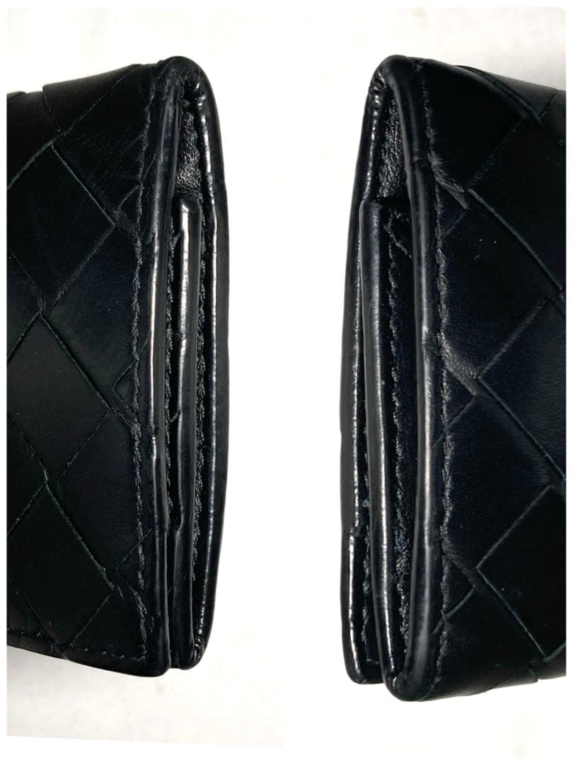 ボッテガヴェネタ　イントレチャート　レザー　ケース　RFID ブラック