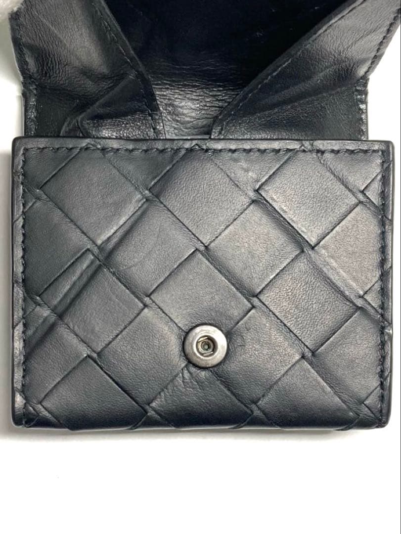 ボッテガヴェネタ　イントレチャート　レザー　ケース　RFID ブラック