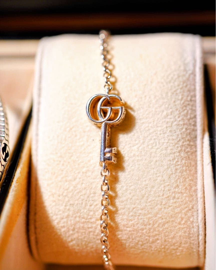 GUCCI ダブルG キー　ブレスレット　鍵　18 グッチ　正規　チャーム