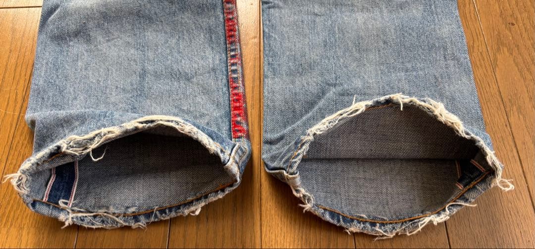 ジュンヤワタナベ　コムデギャルソン　デニム　ジーンズ　ペイント　ダメージ