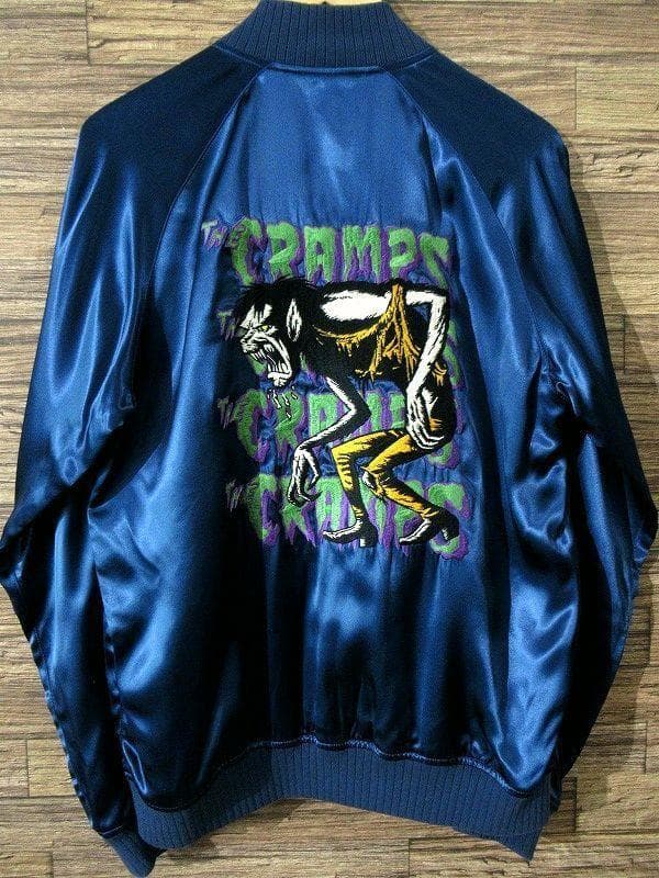 Lサイズ ヒステリックグラマー クランプス ハングリーモンスター刺繍 スカジャン