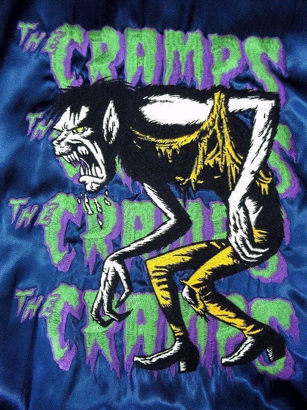 Lサイズ ヒステリックグラマー クランプス ハングリーモンスター刺繍 スカジャン