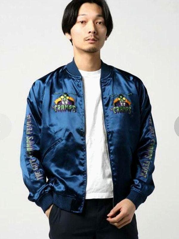 Lサイズ ヒステリックグラマー クランプス ハングリーモンスター刺繍 スカジャン