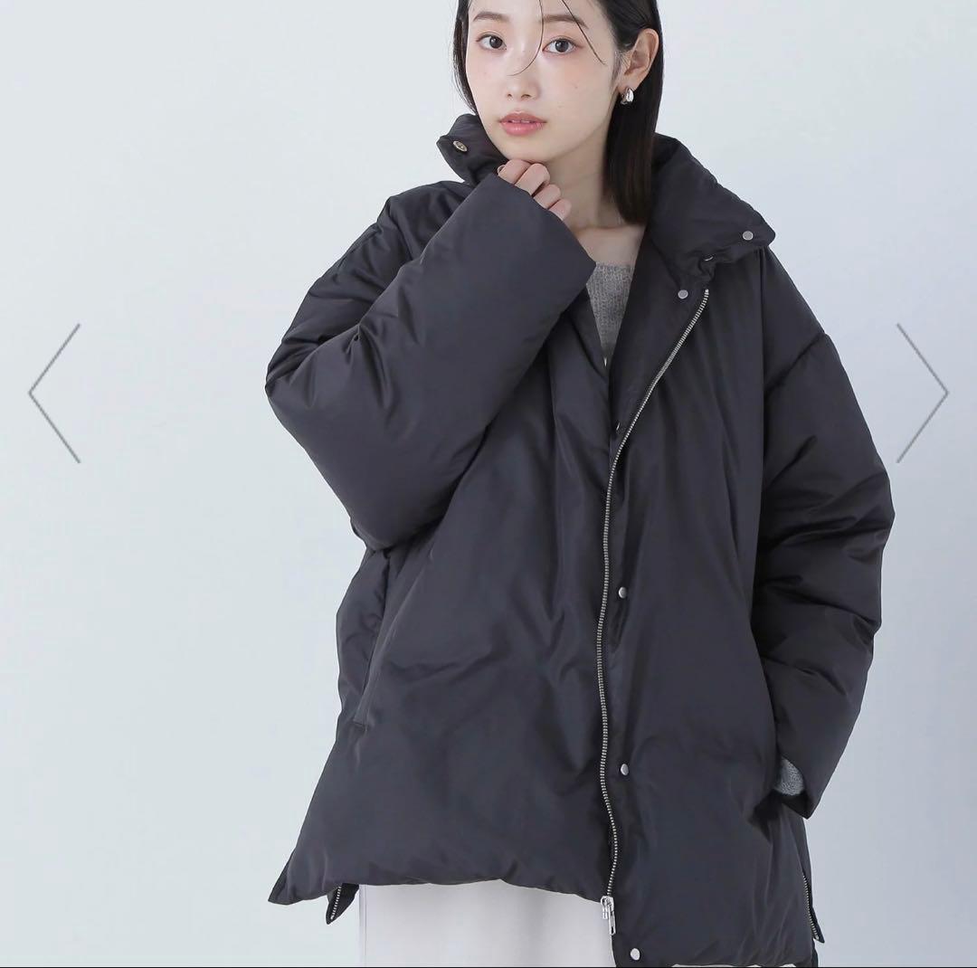 シームレスミドルダウン　ブラックS