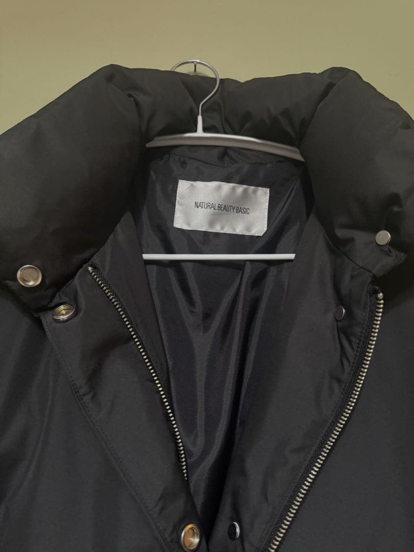 シームレスミドルダウン　ブラックS