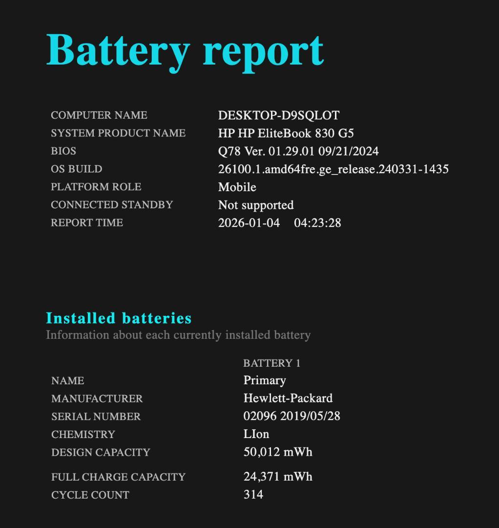 高性能、HP EliteBook 830 G5、16GB、256GB NVMe