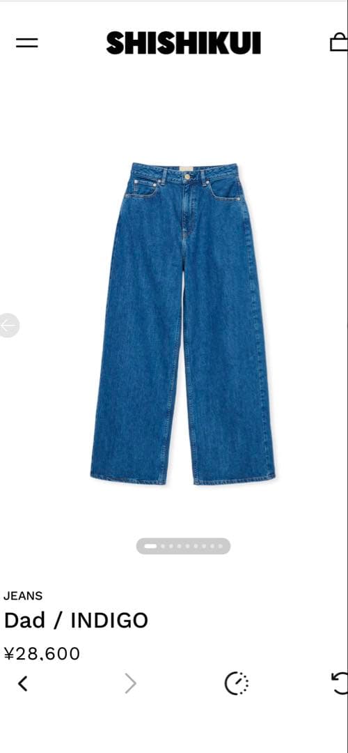 shishikui Dad インディゴ デニム 32