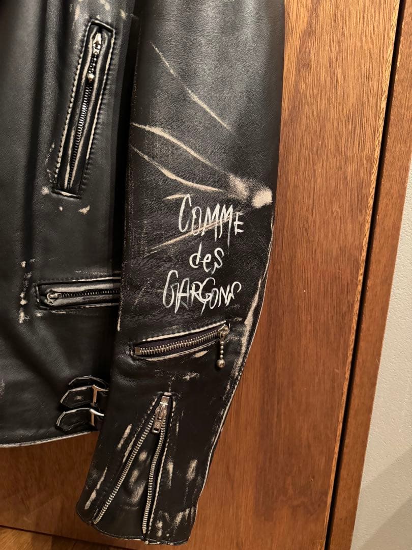 ルイスレザー×コムデギャルソン ライトニング 強加工 サイズ36 カウハイド