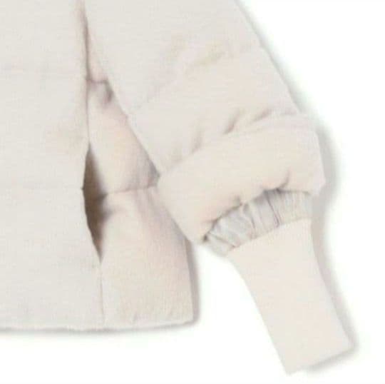 【新品】ANAYI アルパカシャギーダウンコート アイボリー36