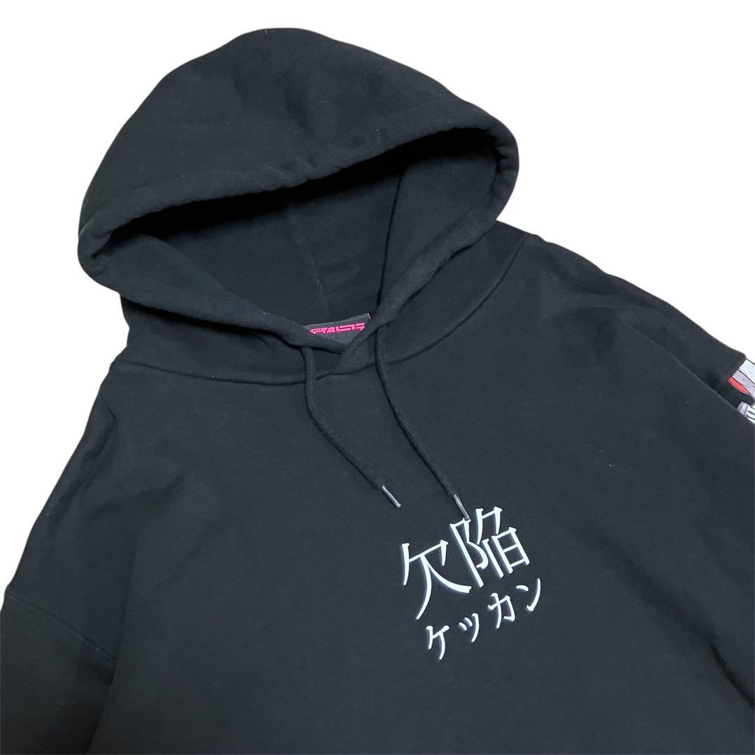 アキバ感電デンキ MACHINE ARM 欠陥 ケッカン スウェット パーカーL