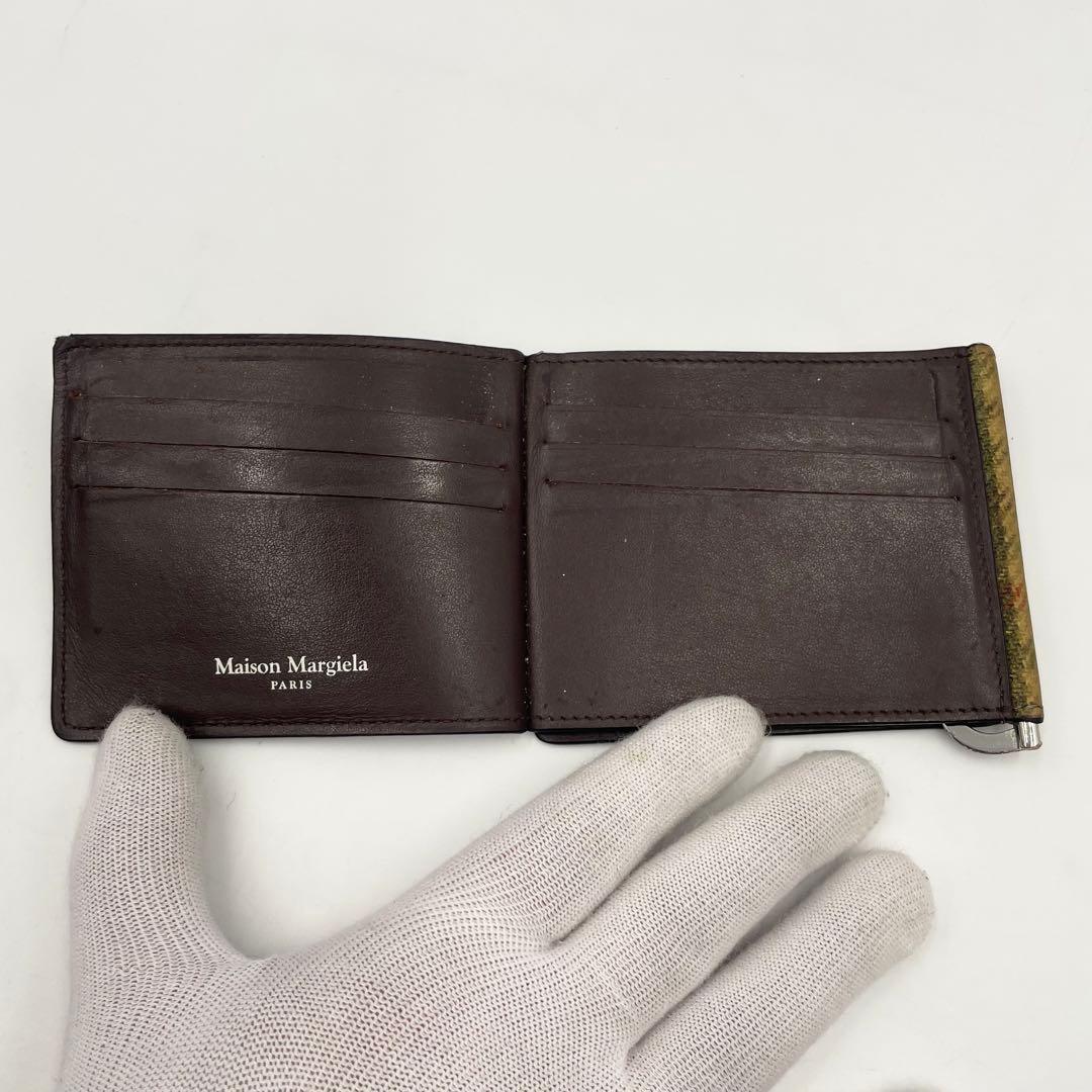 Maison Margiela チェック柄 マネークリップ折り財布 ヴィンテージ