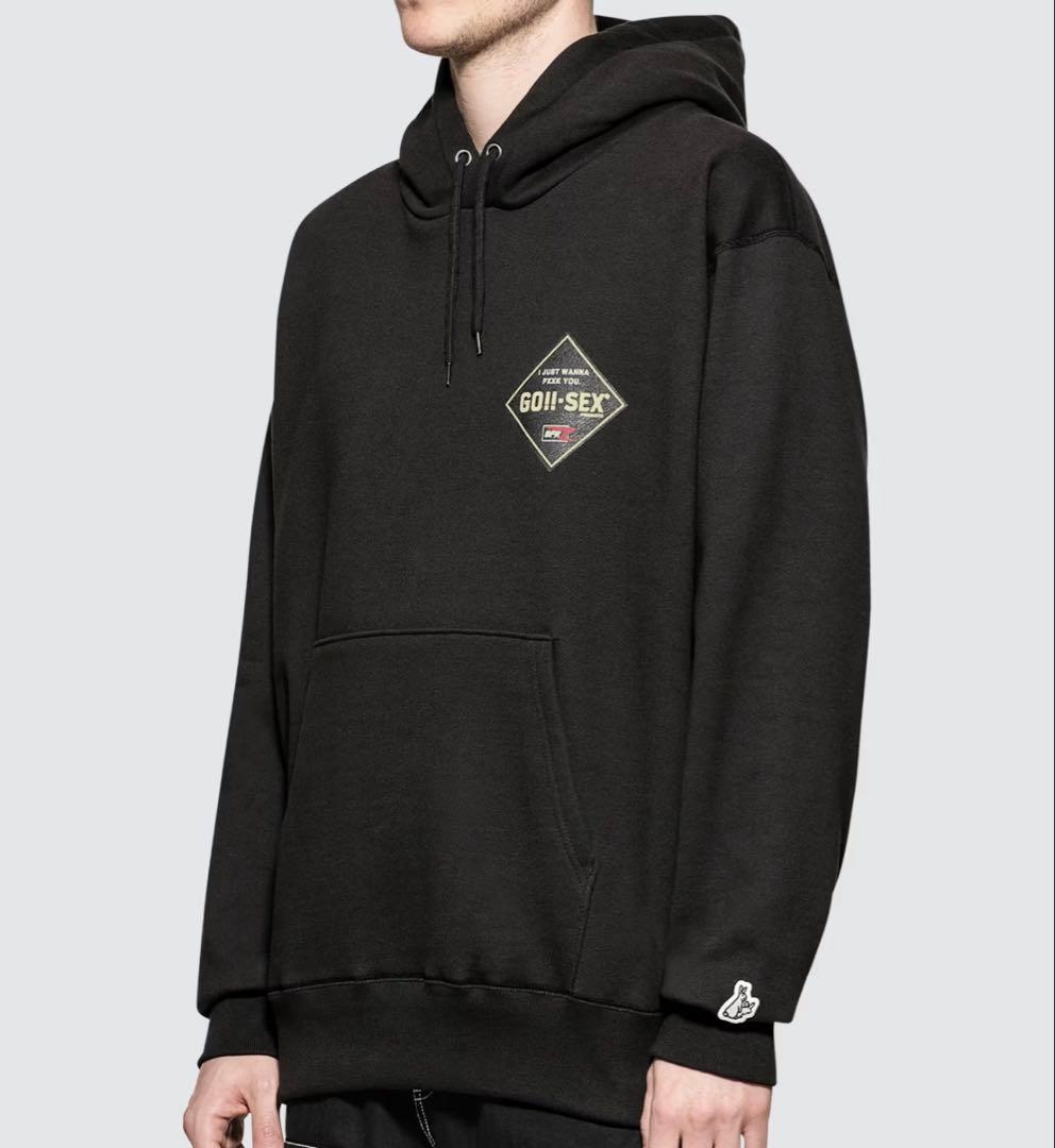 【値下げ】レア‼︎FR2 GO-SEX パーカー ブラック ビッグロゴ メンズ　L