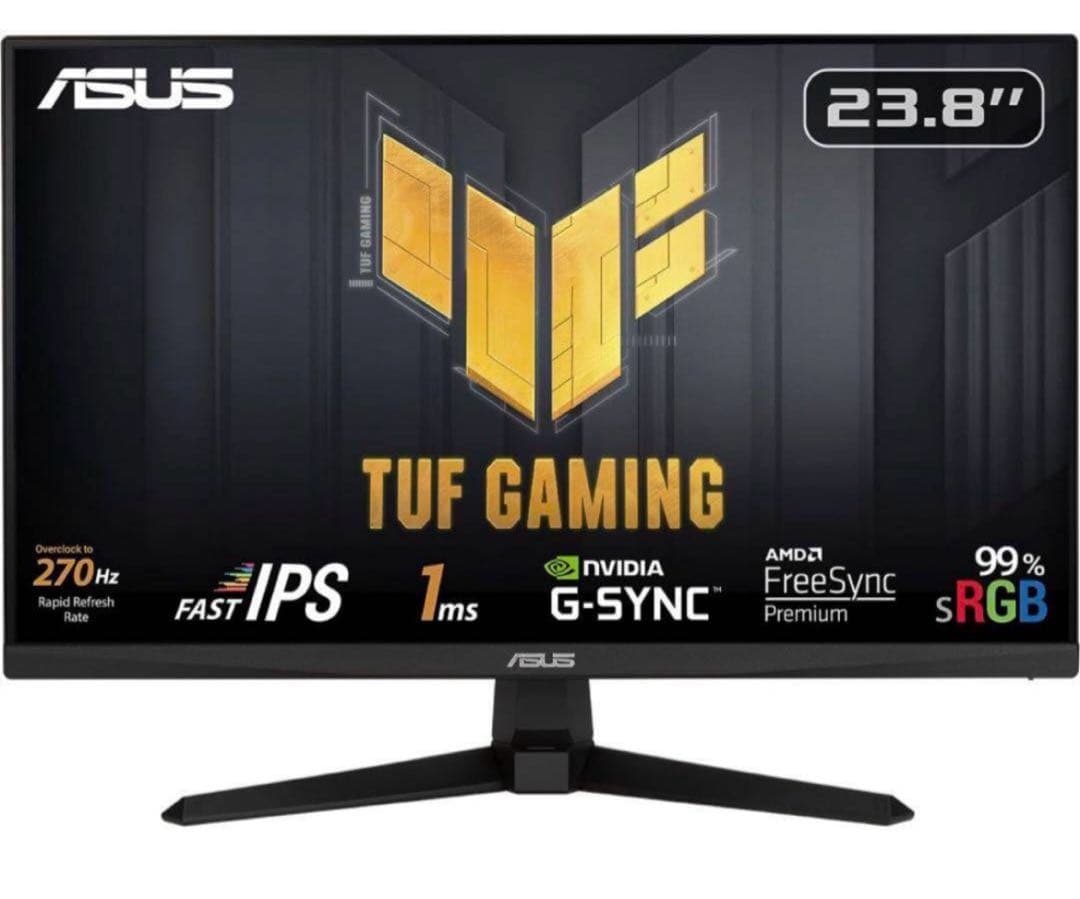 【最終値下げ】ASUS TUF Gaming 23.8インチモニター　270hz