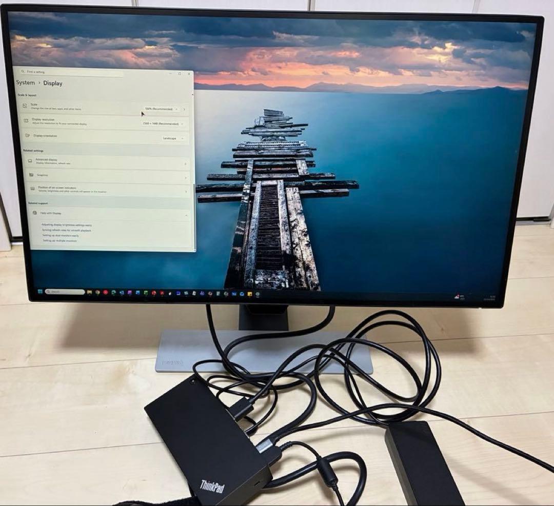 ディスプレイ・モニター本体 BenQ EW2770QZ WQHD + Type-C Lenovo 40A9