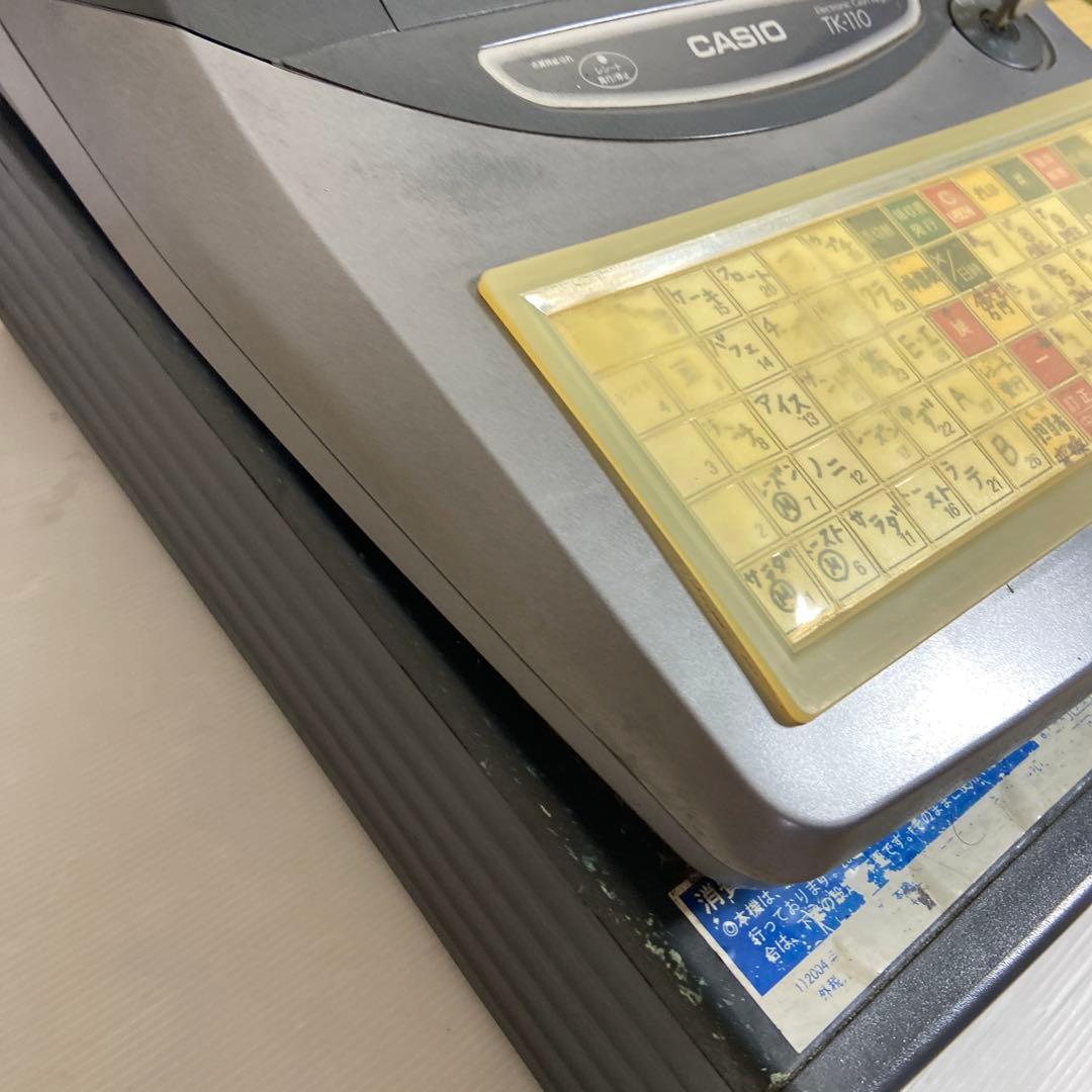 CASIO TK-110 レジスター　電子レジスター　稼働品