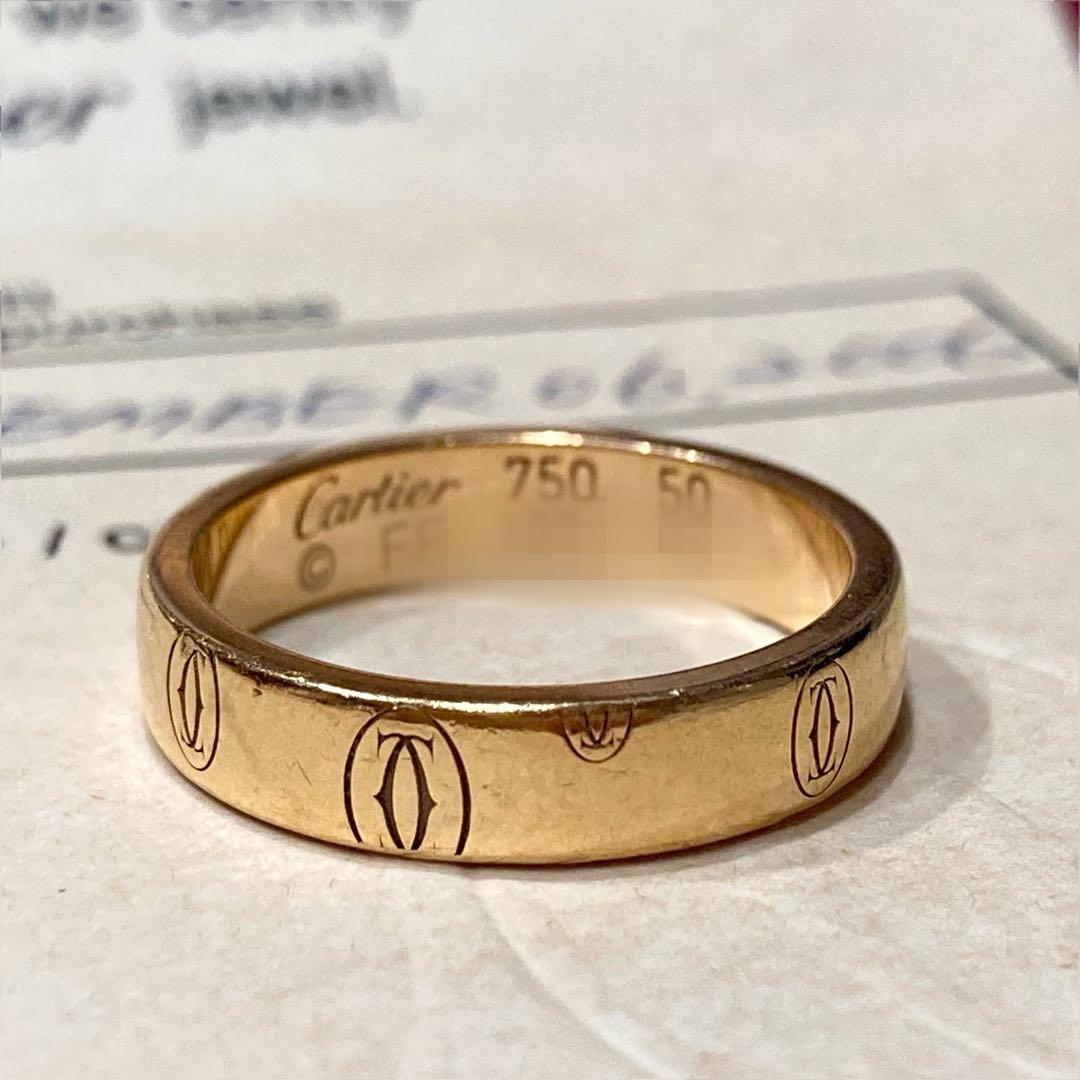 Cartier K18ハッピーバースデーPGリング サイズ50(日本10号)
