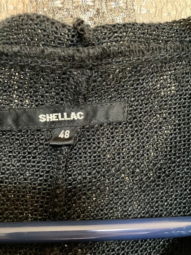 氷室京介　SHELLAC ブラック フード付きパーカー 48