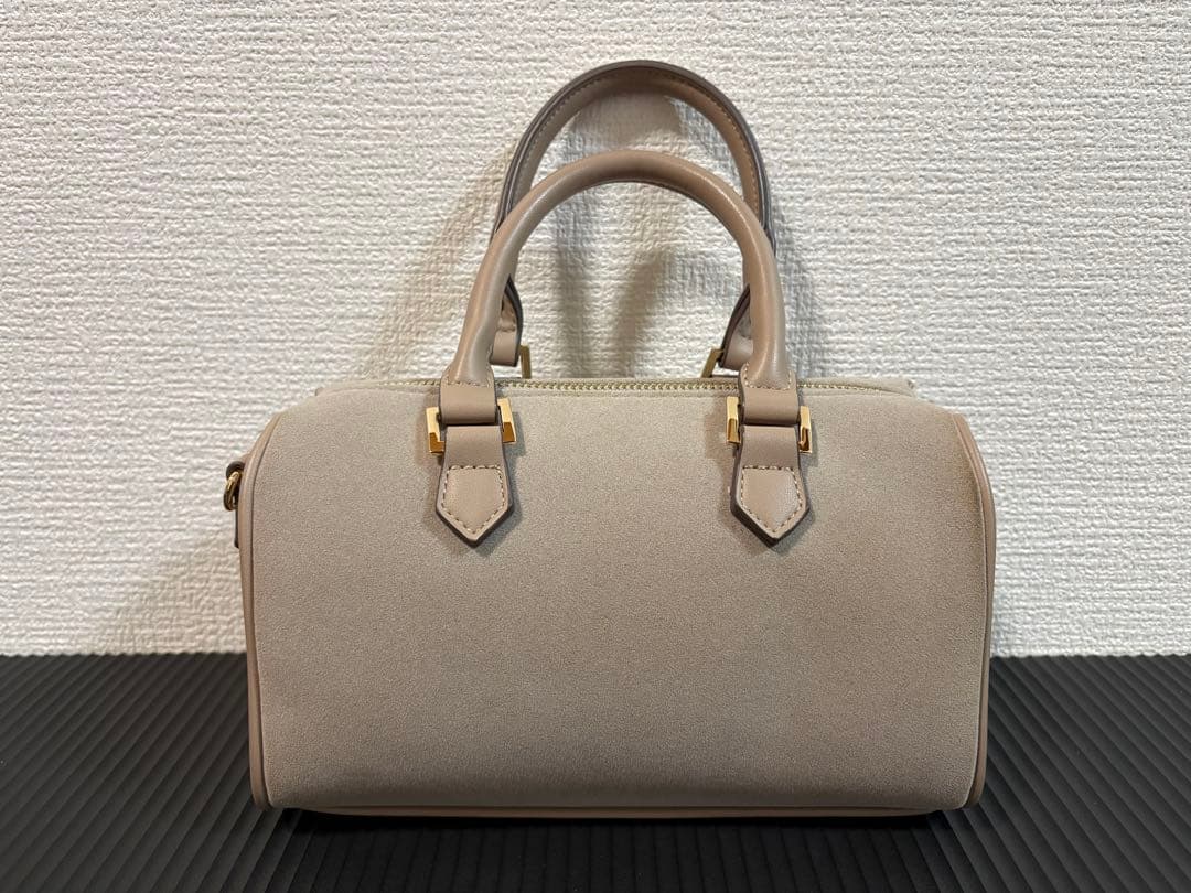 バッグ Herlipto Suede Mini Boston Bag